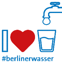 Drinking Water Love Sticker by Berliner Wasserbetriebe