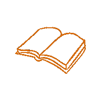 Orange Book Sticker by Venionaire