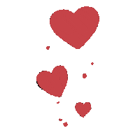 In Love Hearts Sticker