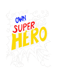 TheInvisibleVoices superhero selflove invisibleillness beok Sticker