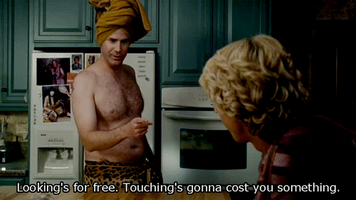 will ferrell touch GIF