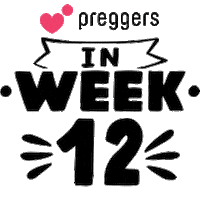 Pregnancy Week 12 Sticker by Preggers