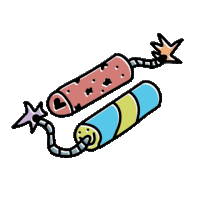 fun explosion Sticker by joelkirschenbaum