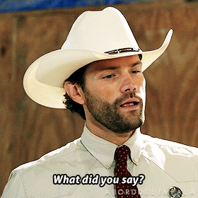 aborddelimpala giphyupload jared padalecki say what did you say GIF