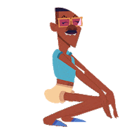 jotajoseph happy dance glasses twerk Sticker