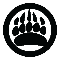 muskokabearwear muskoka mbw bear paw muskoka bear wear Sticker