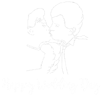 Celebrating White Wedding Sticker