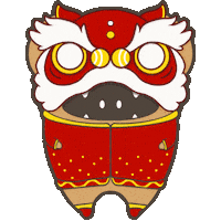 Happy New Year Tiger Sticker