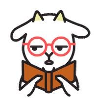 jinsdesk goat jinsdesk Sticker