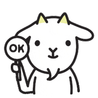 jinsdesk goat jinsdesk Sticker