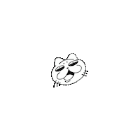ywo46 funny cat animation kawaii Sticker
