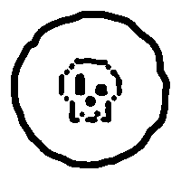 vierbeuter black skull hamburg webdev Sticker