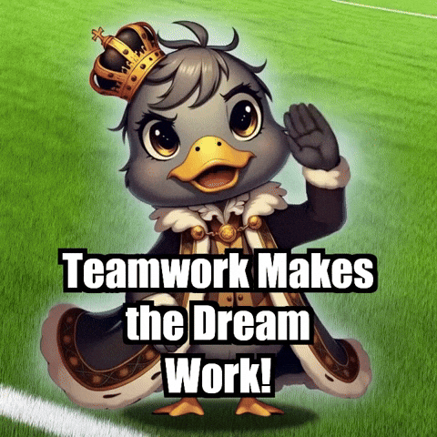 Teamwork Makes The Dream Work Soccer GIF by sirduckbeth