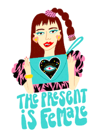 Women Power Woman Sticker by Butrich