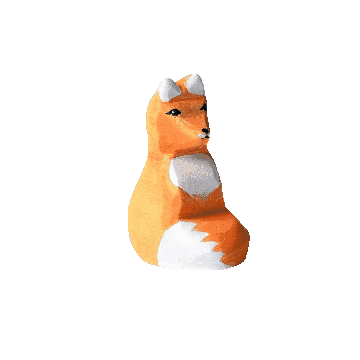 Vos Sticker by reigerenderaaf