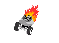 bont_skates fire skate fast speed Sticker