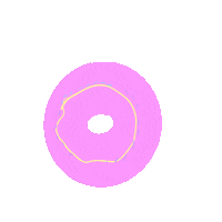 raspberryrose food donut all gone raspberry rose Sticker