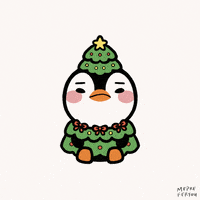 Christmas Penguin GIF