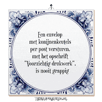 Post Humor Sticker by Tegelspreuken.nl