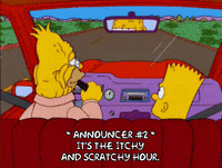 driving bart simpson GIF
