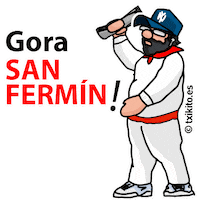 San Fermin Fiesta Sticker by Txikito