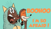 Scared Cat GIF by ZIP ZIP