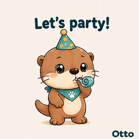 Let’s Party! Celebrate with Otto the Otter