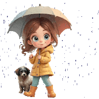 Its Pouring Heavy Rain Sticker