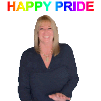 Gay Pride Sticker by Kim Douglas