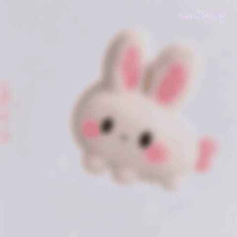 cloud bunny - say cheese bunny