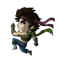 igniz running jojo joseph jojosbizarreadventure Sticker