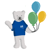 Ense3 ballon ours uga mascotte Sticker