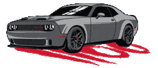 speedsociety car dodge hellcat srt Sticker