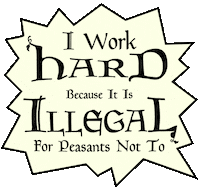 Middle Ages Work Sticker by Ye Olde Tyme News