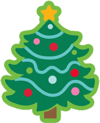 Christmas Tree Sticker by Swig Life