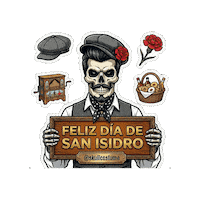 San Isidro Skull Sticker