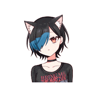 Kitten Manga Sticker