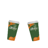 obrienscafe latte mocha americano irishcoffee Sticker