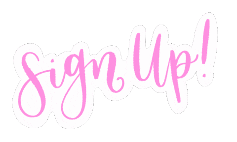 Lettering Sign Up Sticker by sipandscript