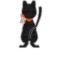猫 ジャンプ Sticker by 株式会社Kaien