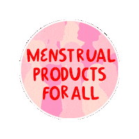 talkaboutyourperiod tampon pads period poverty period products Sticker