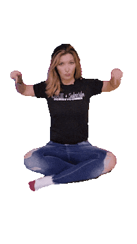 Girl Sitting Sticker by Crissy Conner