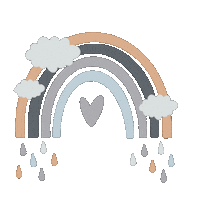 Rainbow Rain Sticker by memofix