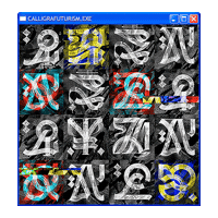 Pokras Calligrafuturism Sticker by POST-WEB