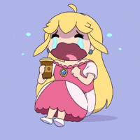 Coffee Time Crying GIF