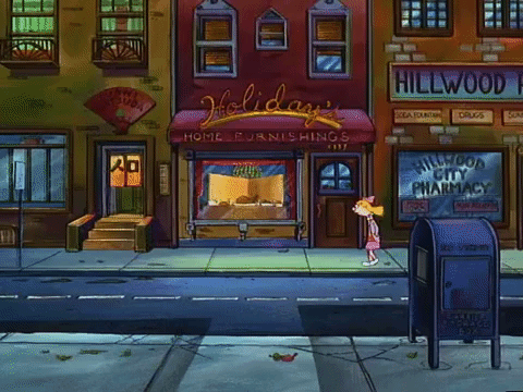 hey arnold nicksplat GIF