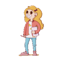Happy Girl Sticker