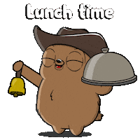 Lets Eat Eating Sticker by Fugz Official
