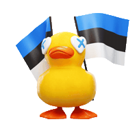 Duck Flags Sticker