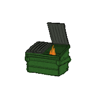 Falling Apart Trash Sticker